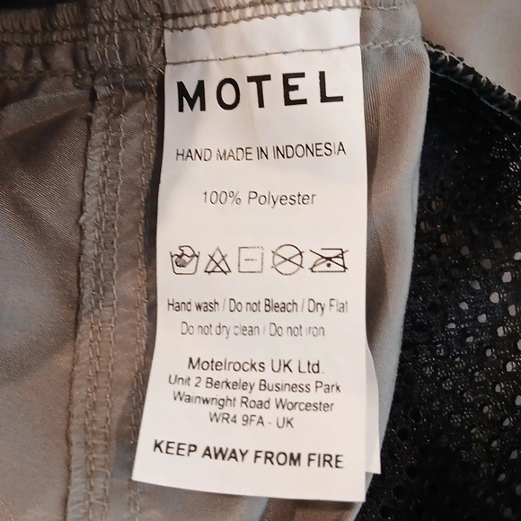 MOTEL Fabio Wide Leg Cargo Trousers in Grey size small - Picture 11 of 14